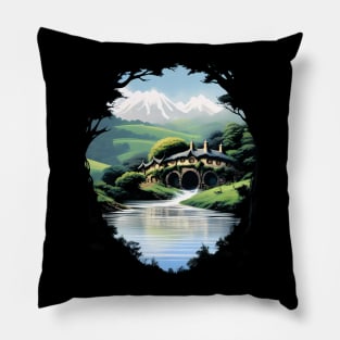 A hobbit house Pillow