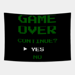 Funny Retro Game Over Video Game Tapestry