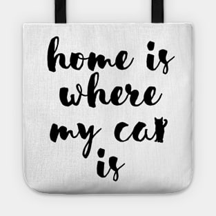 Home is where my cat is Tote