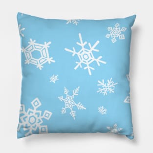 White Snowflakes Pillow