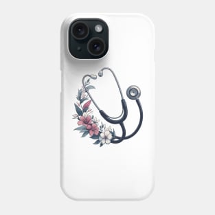 Flower Stethoscope Phone Case