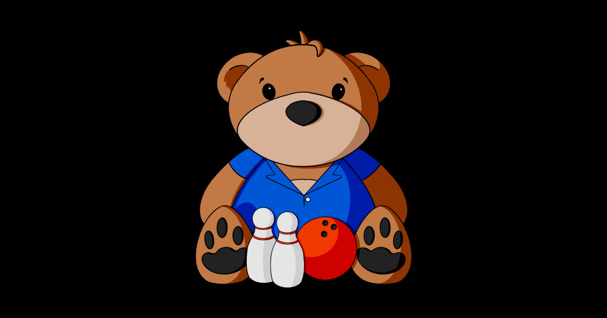Bowler Teddy Bear Bowling Posters and Art Prints TeePublic