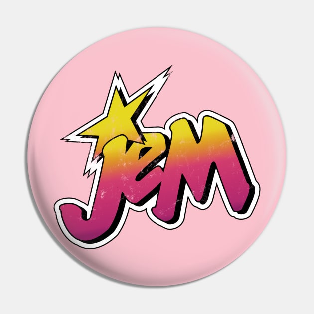 Jem and The Holograms Pin by MalcolmDesigns