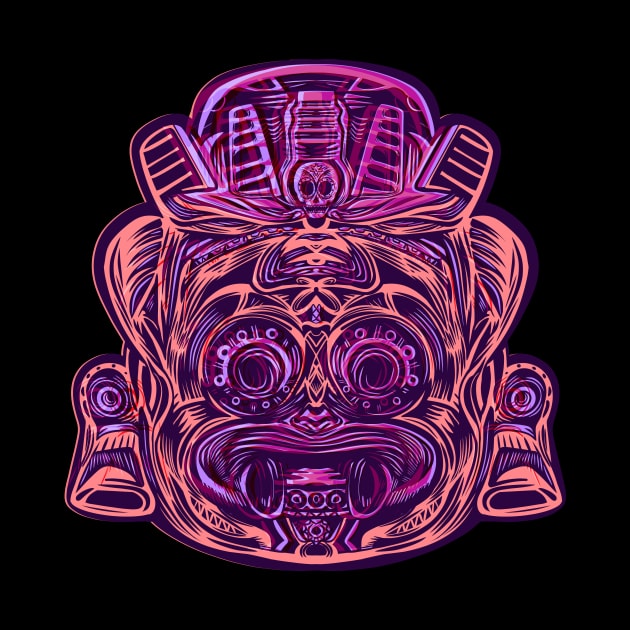 tlaloc glitch mexican by ANDYWARHORE