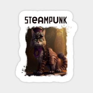 Steampunk cat Magnet