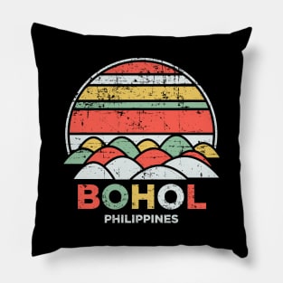 Vintage Bohol Chocolate Hills Philippines Pilipinas Gift Pillow