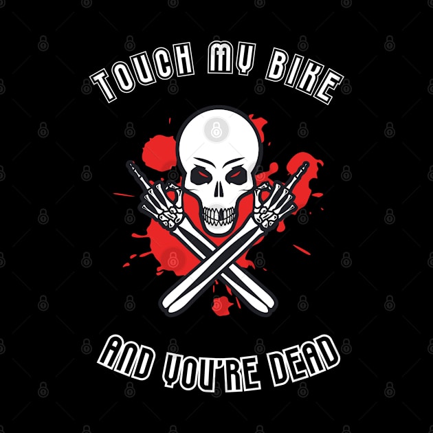 don't touch my bike! motorbiker by Johan13