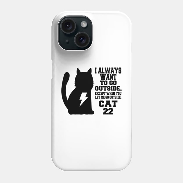 The Cat 22 - black Phone Case by Rainbowmart