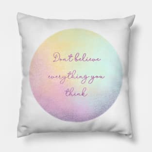 Inspirational quote Sticker Pillow