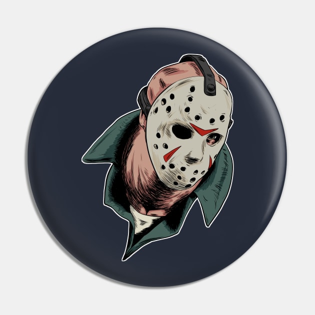 Jason Voorhees Pin by Black Snow Comics