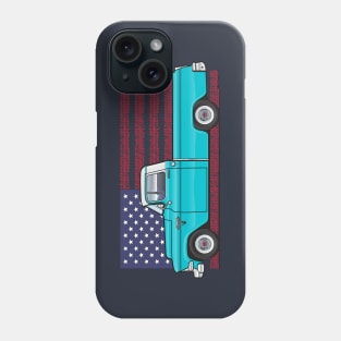 light blue USA Phone Case