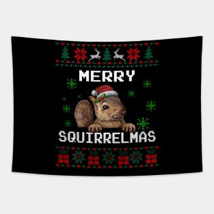 Squirrel Lover Christmas Gifts Xmas Christmas Sweater Tapestry