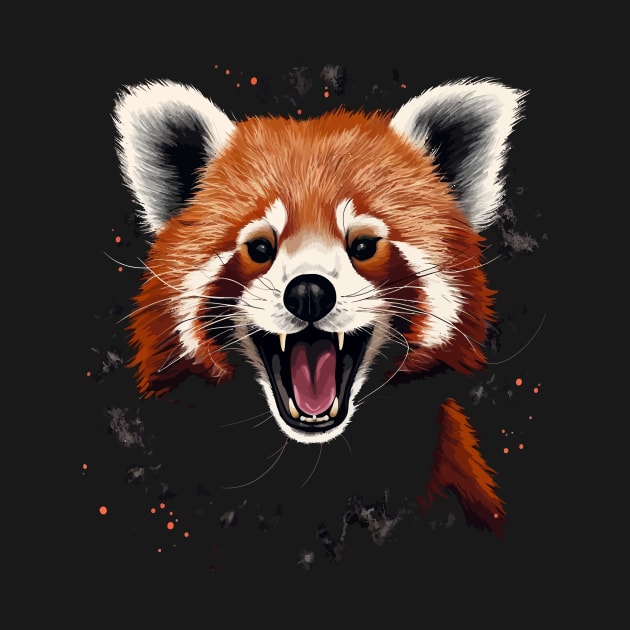 Red Panda Smiling by JH Mart