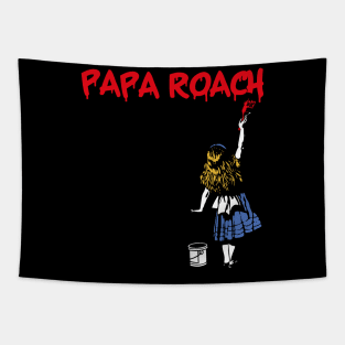 papa roach and red girl Tapestry