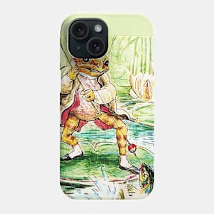 “Jeremy Fisher Catches a Fish” by Beatrix Potter Phone Case