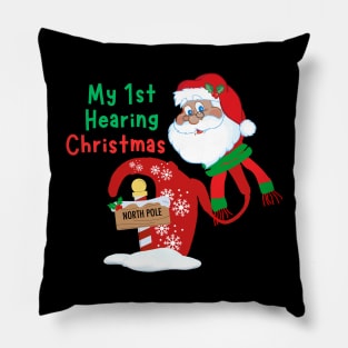 Cochlear Implant Christmas Pillow