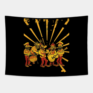 Monkey Banana Splits Whimsy Tapestry