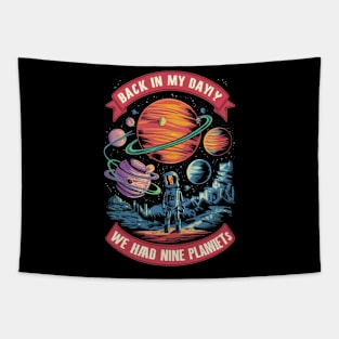 Back in my day we had nine planets Tapestry