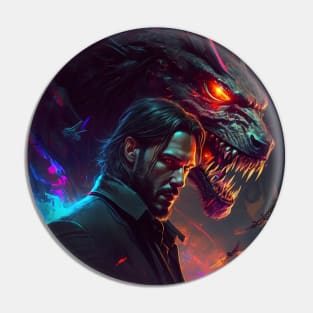 John Wick and the Dragon Pin