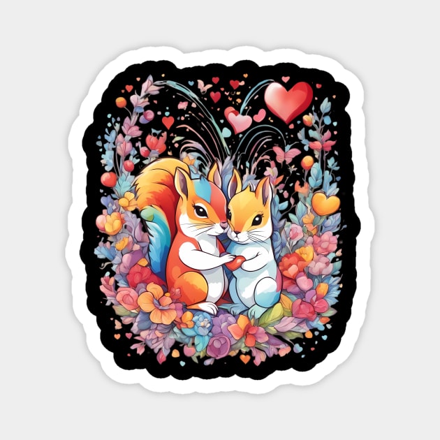 Valentine's Day Squirrel Magnet by animegirlnft