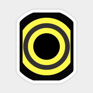 black and yellow Magnet