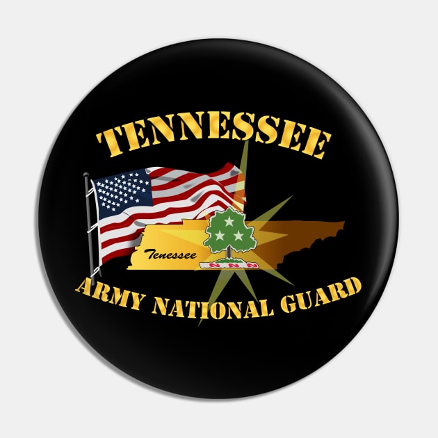 Tennessee - ARNG w Flag Pin by twix123844