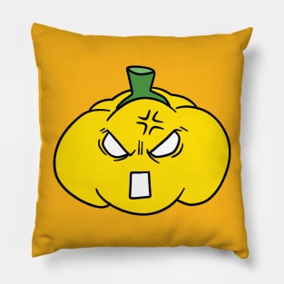 Angry Yellow Pepper Pillow