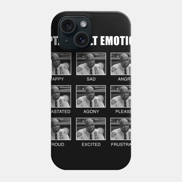 The Many Emotions of Captain Holt Phone Case by JJFDesigns