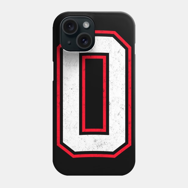 Number Zero 0 Phone Case by cowyark rubbark