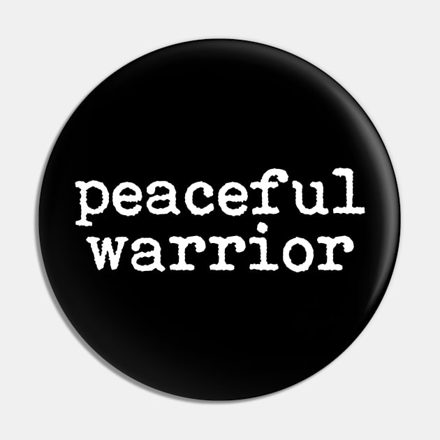 Peaceful Warrior Pin by anupasi