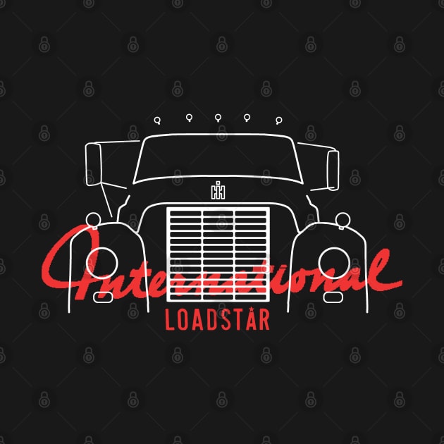 International Harvester IH Loadstar classic American truck line and emblems by soitwouldseem