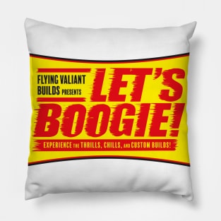 Let's Boogie - 50's Movie Style (White) Pillow