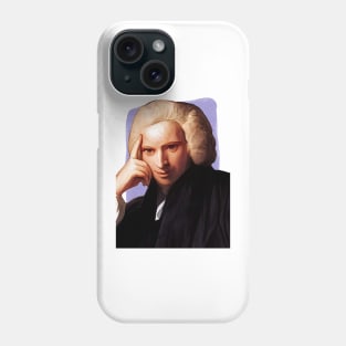 Anglo irish novelist Laurence Sterne illustration Phone Case