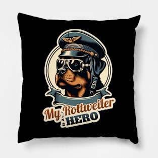 Pilot Rottweiler Pillow