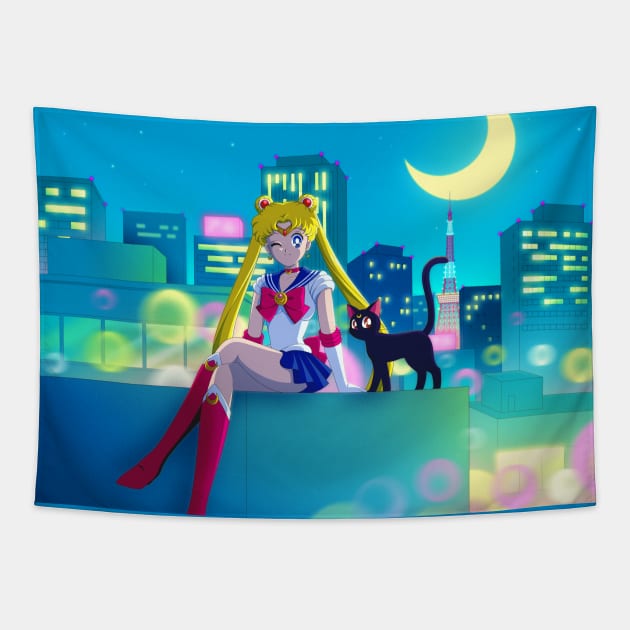 Sailor Moon Classics Tapestry by albertosancami