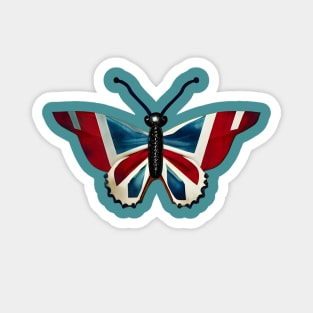 Union Jack Butterfly Magnet