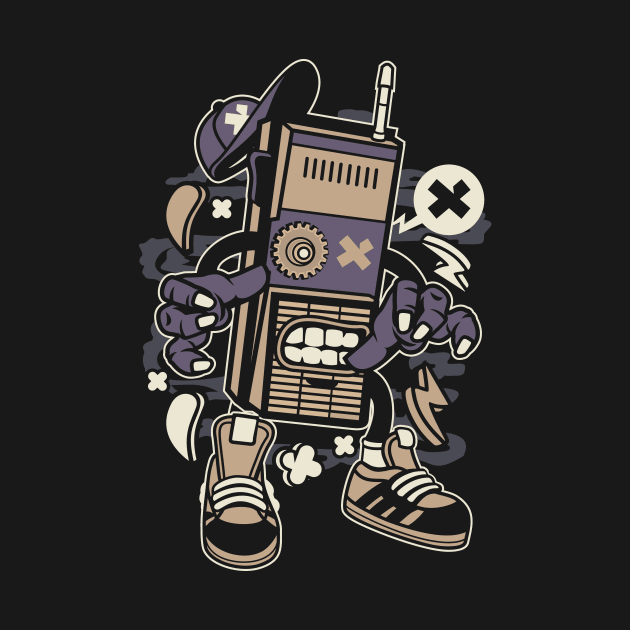 Vintage radio monster by Superfunky