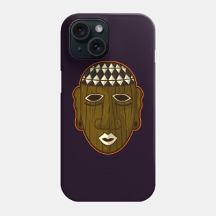 Ancient african aboriginal mask design Phone Case