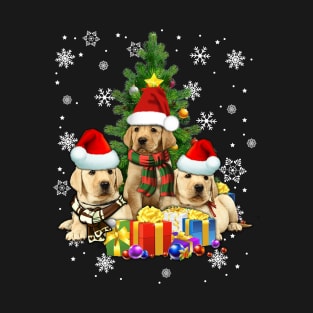 labrador retriever christmas tshirt T-Shirt