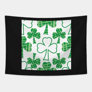 Holiday pattern filled Shamrocks, Saint Patricks Day Tapestry