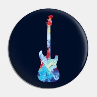 S-Style Electric Guitar Paint Texture Pin