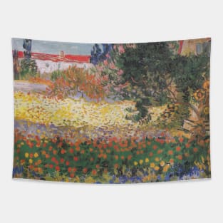 Vincent Van Gogh- Flowering Garden Tapestry