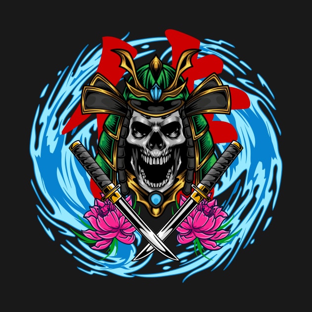 Samurai Skull by Harrisaputra