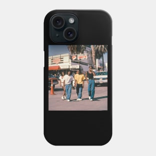 los angeles california people retro Phone Case