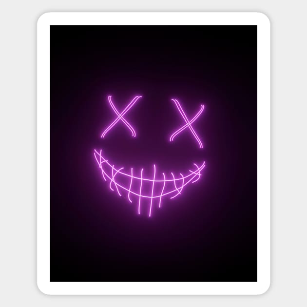 Neon Smile Purple - Neon - Sticker