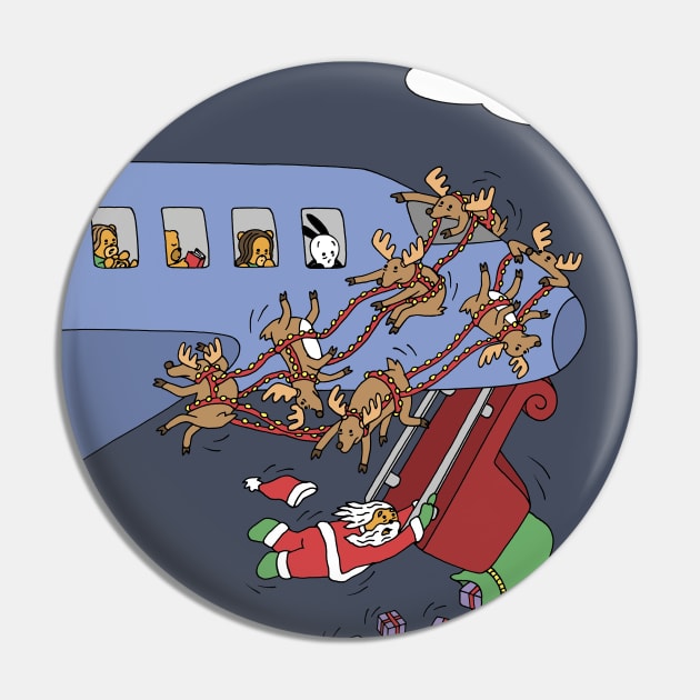 Santa sleigh Pin by Buni