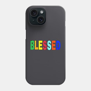 Blessed- Block - Back Phone Case