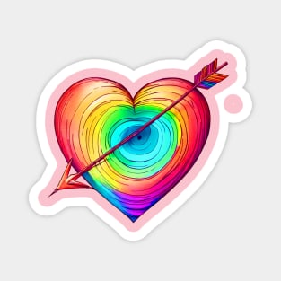 LGTB Heart and arrow Magnet