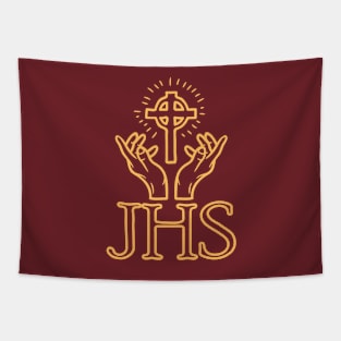 Jesus Christ Christogram Tapestry