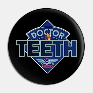 Doctor Teeth - Doctor Who Style Logo Pin